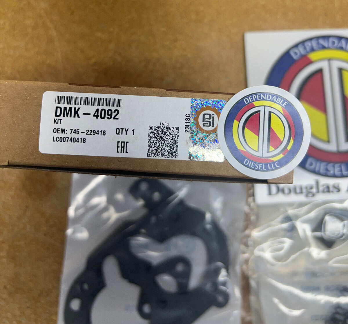 Air Compressor Maint. Kit for Tu-Flo 400. PAI# DMK-4092 Ref. # 229416