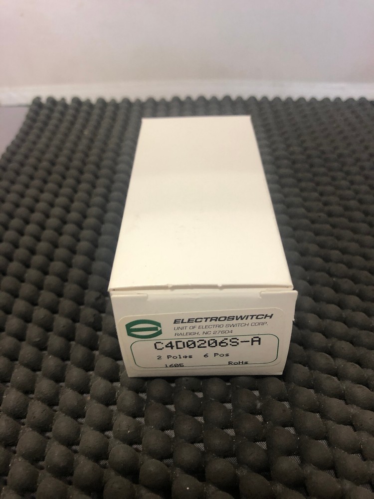 ELECTROSWITCH C4D0206S-A 2 POLE 6 POS PANEL MOUNT ROTARY SWITCH | New