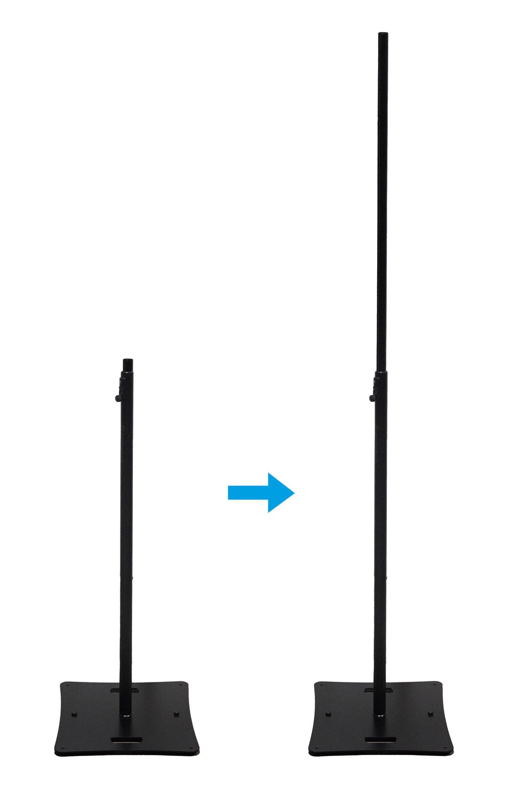 Rockville RLF4 BLACK 10 Foot Solid Base T-Bar Lighting/Projector DJ Stand + Bags