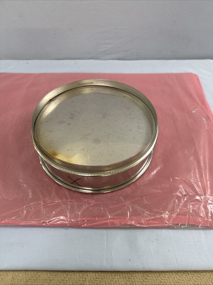 8 Inch Diameter Testing Sieve Stackable Receiver Pan VWR / Newark Wire Co.