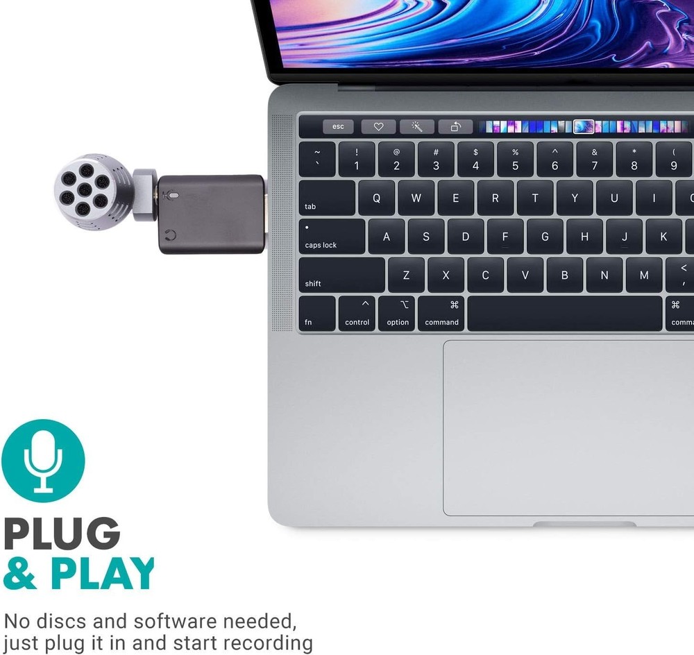 Compact USB Omnidirectional Microphone for Effortless Streaming & Zoom Meetings