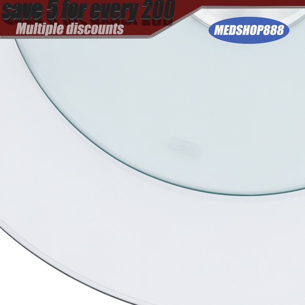27.56" Glass Turntable Dining Table Centerpiece Large Tabletop US