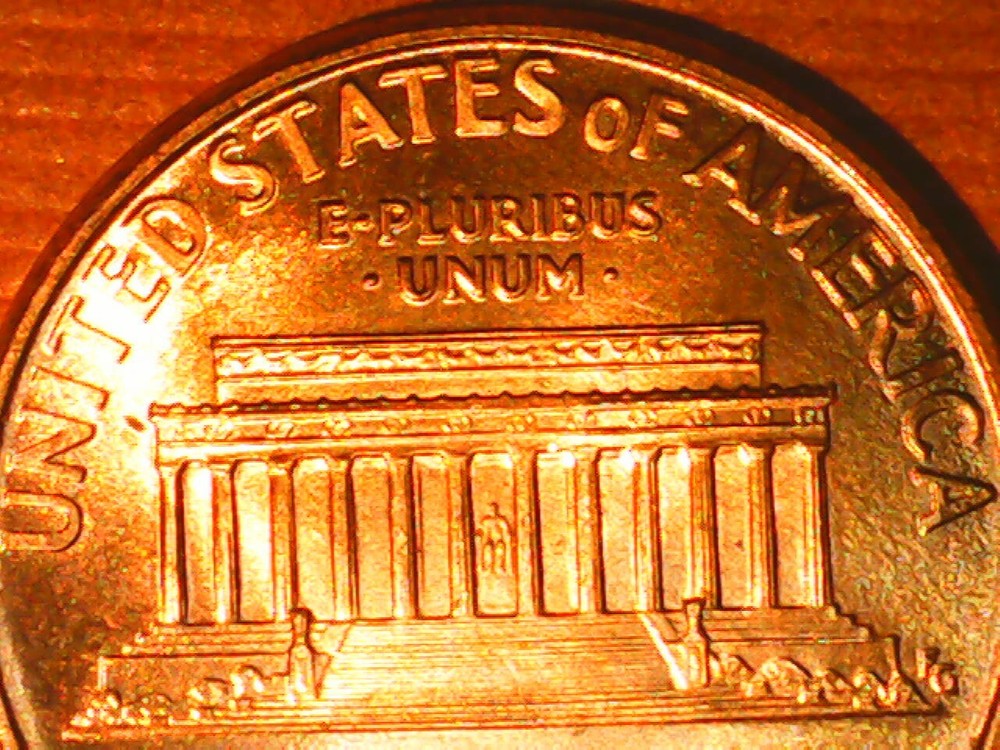 1995 Penny Die Crack, Die Chips Obverse