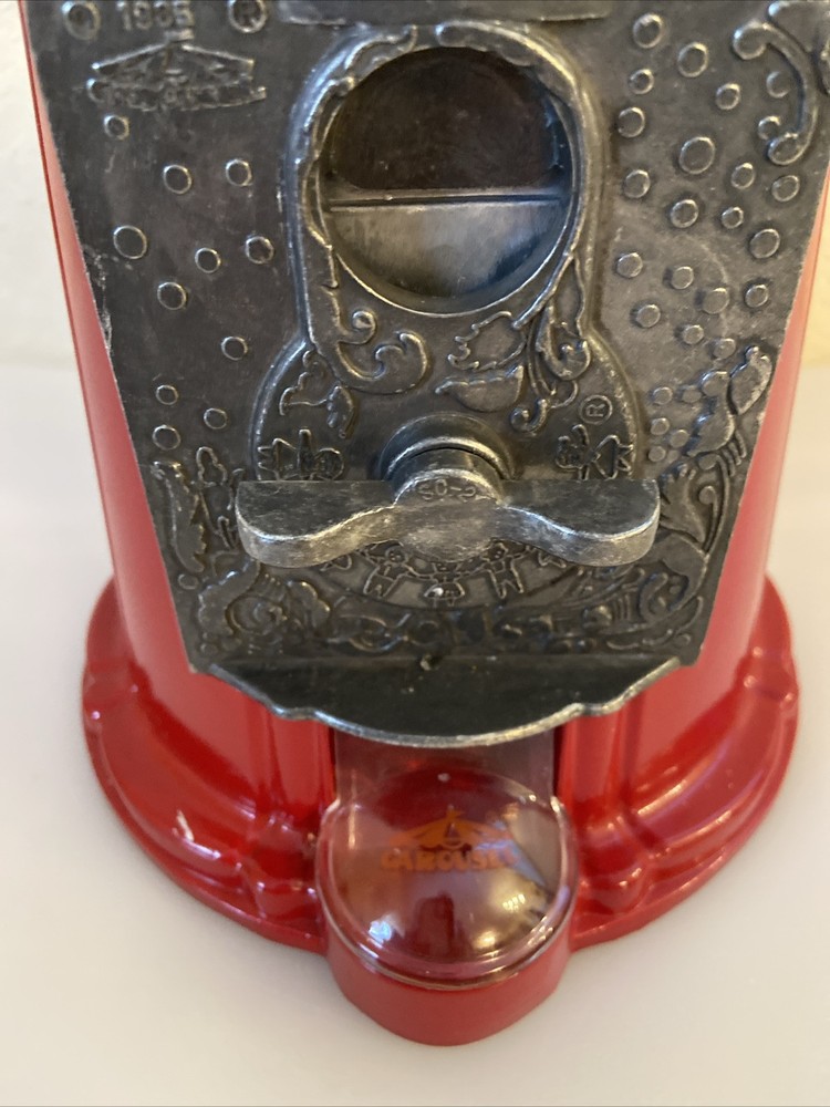 Vintage 1985 11" Tall Carousel Gumball Machine