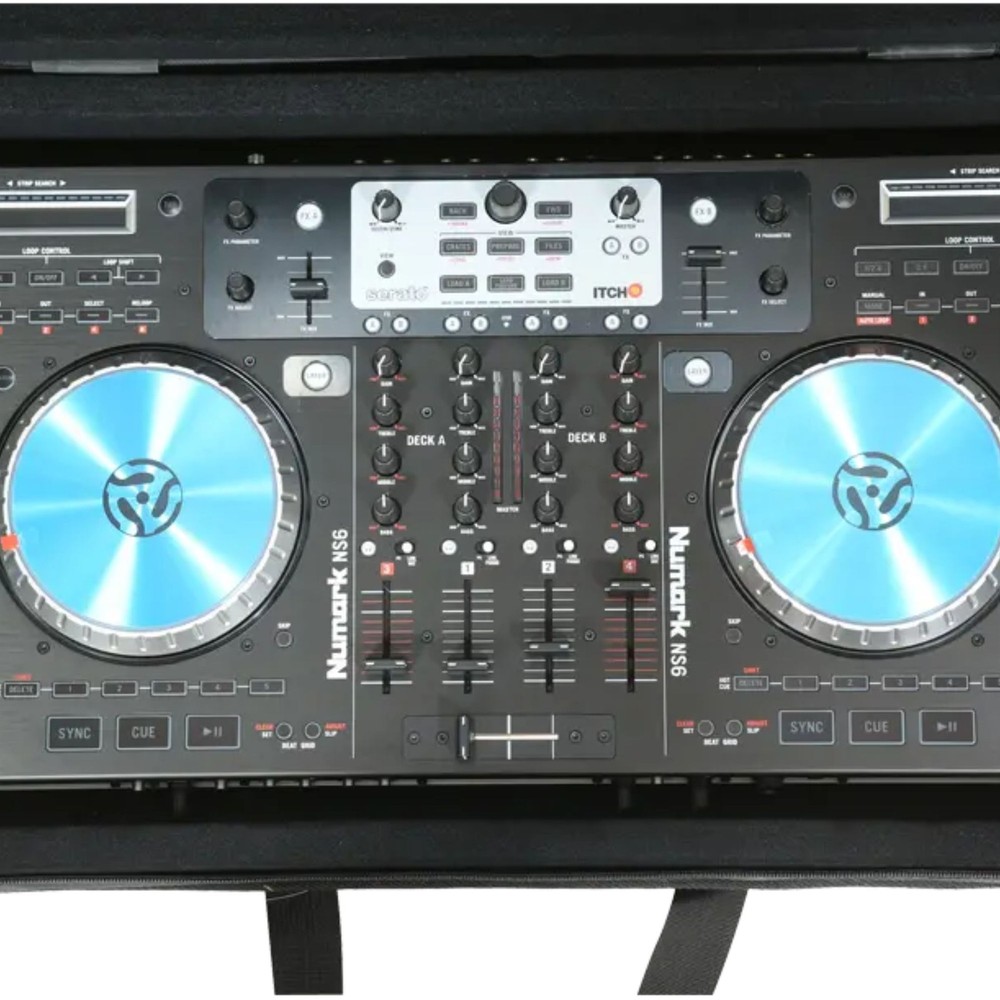 SKB 24”x14” DJ Controller & Small MIDI Keyboard Soft Case Padded Bag, Black