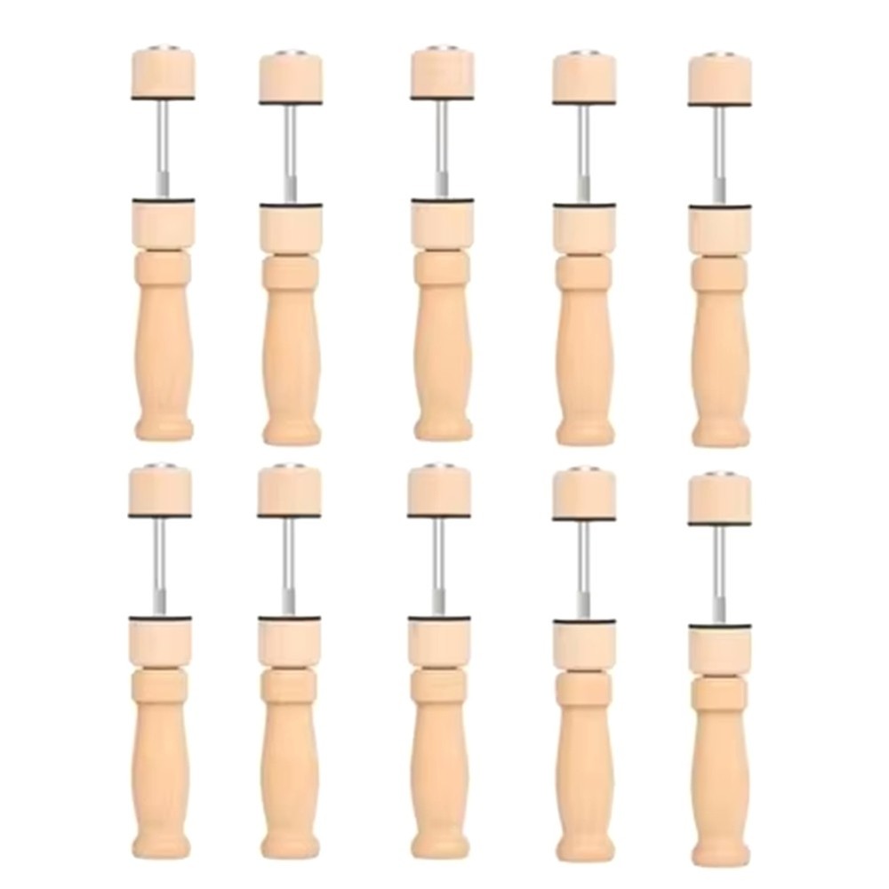 Pack of 10 Plain Root Violin Clips, Solid Wood Clips, Top and Back 3661