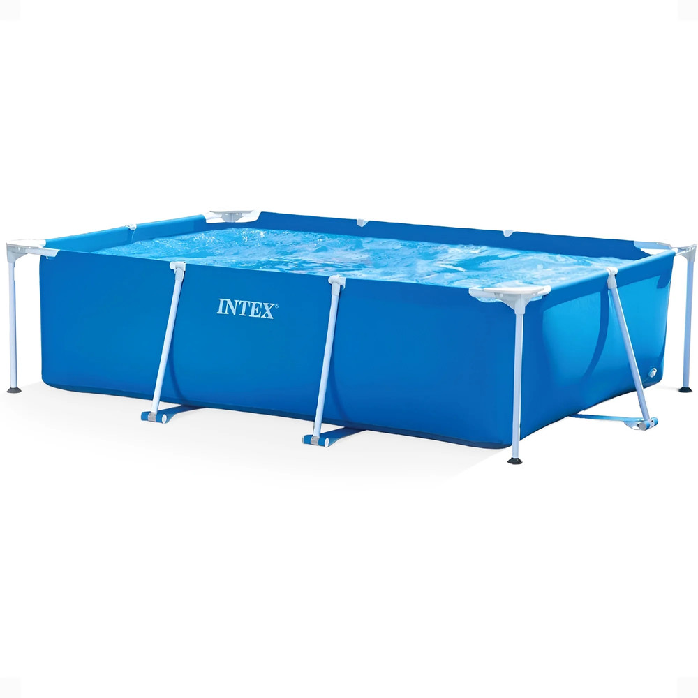 Large Rectangular Frame Pool 9ft x 29.5in Above Ground Backyard Family w/ Flow C