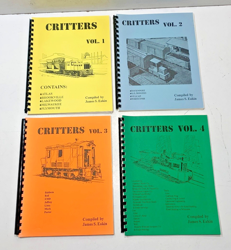 CRITTERS VOL. 1 THRU VOL 4 BY JAMES S EAKIN. SIGNED