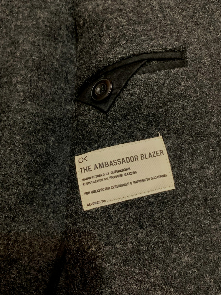 Outerknown Ambassador Wool Blazer Men’s size XL jacket