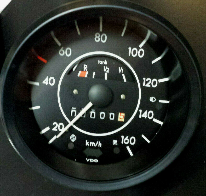 Vw Beetle 1303 Speedometer Completely Overhauled with 100 Meter Counter