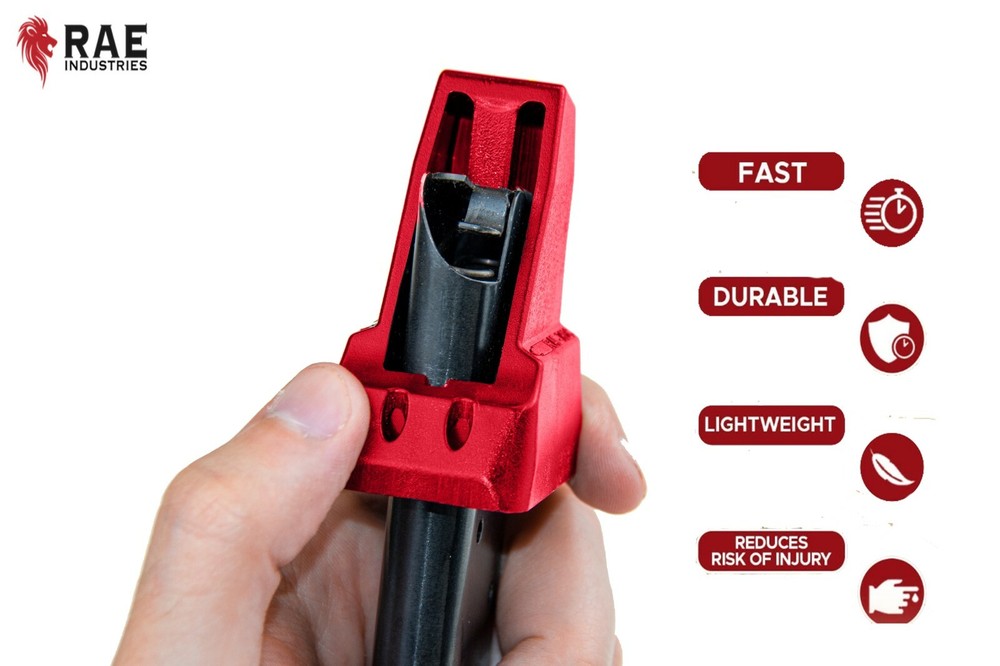 RAEIND Universal Quick Ammo Speed Loader For Single Stack Magazine Made In USA