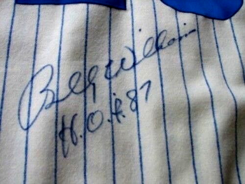 BILLY WILLIAMS Signed Mitchell & Ness 1969 Cubs Flannel Baseball Jersey-JSA Auth