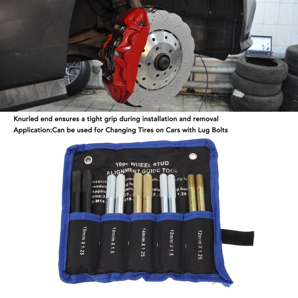 10Pcs Wheel Alignment Pin Metal Wheel Hanger Positioning Guide Balancing Tools