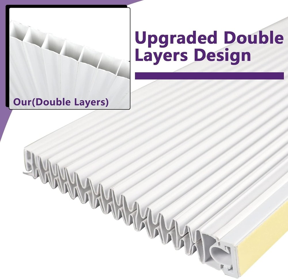 Window AC Side Panels, Double Layers Air Conditioner Insulation Panels Kit, A...