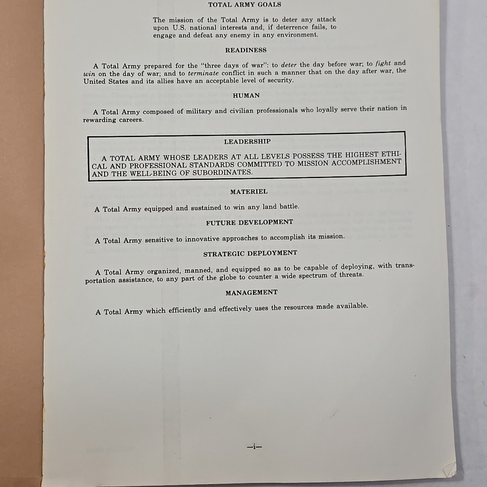 1983 Leader Development Program: Historical Readings in Military Leadership