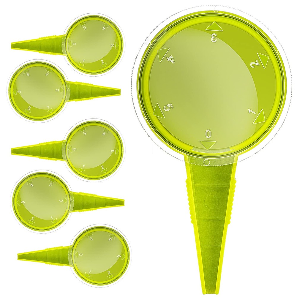 Gostur Sowing Seed Dispenser Hand Tool, 6 Pack Handheld 6 PCS, Light Green