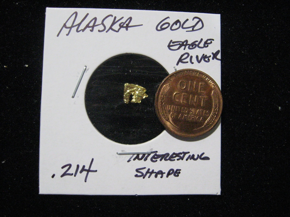 ALASKA GOLD NUGGETS EAGLE RIVER AREA  .214
