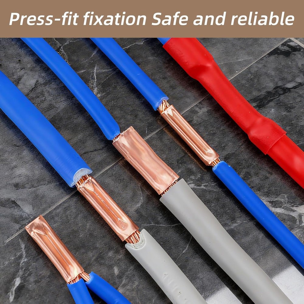 Wire Ferrules Kit Copper Crimp Connector Non Insulated