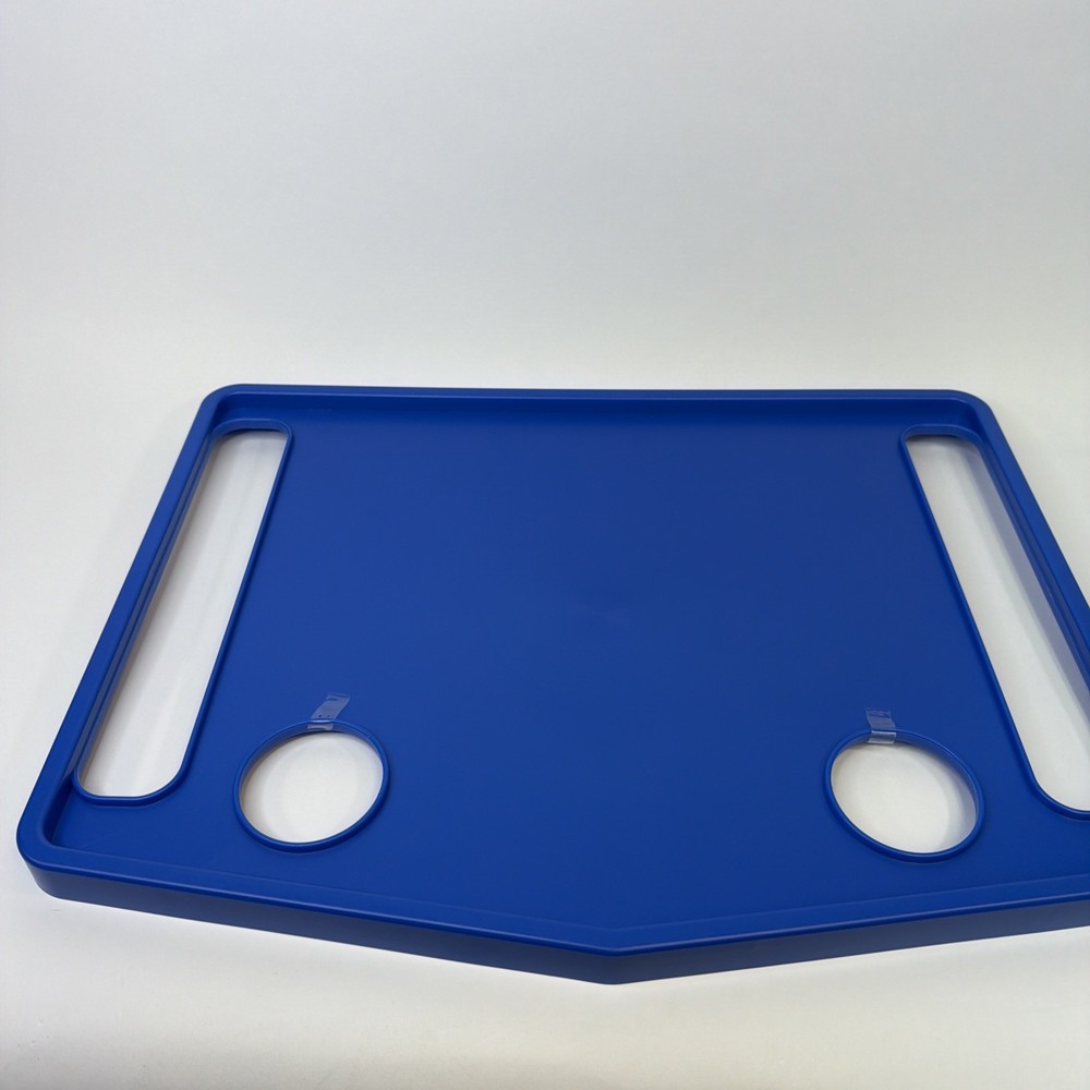 Support Plus Walker Tray Table Mobility Table w/ Non-Slip Grip Mat 21"x16" Blue