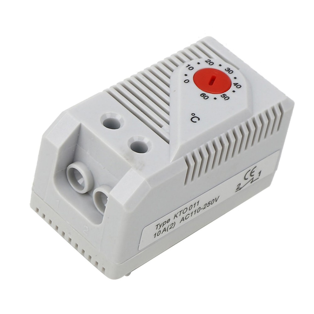 1Pc 0-60℃ Adjustable Compact Electric Mechanical Thermostat Temperature