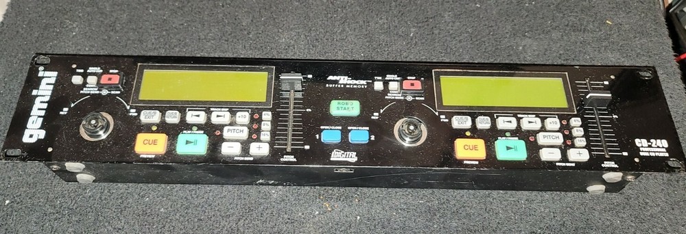 Gemini CD-240 Dual CD Player Controller Deck Only No CD Dock ***Please Read***