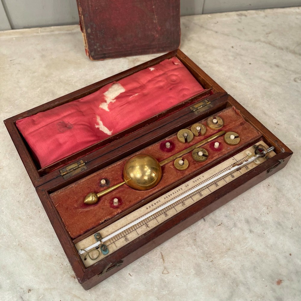 Antique Sikes' Hydrometer and Sikes' Tables book