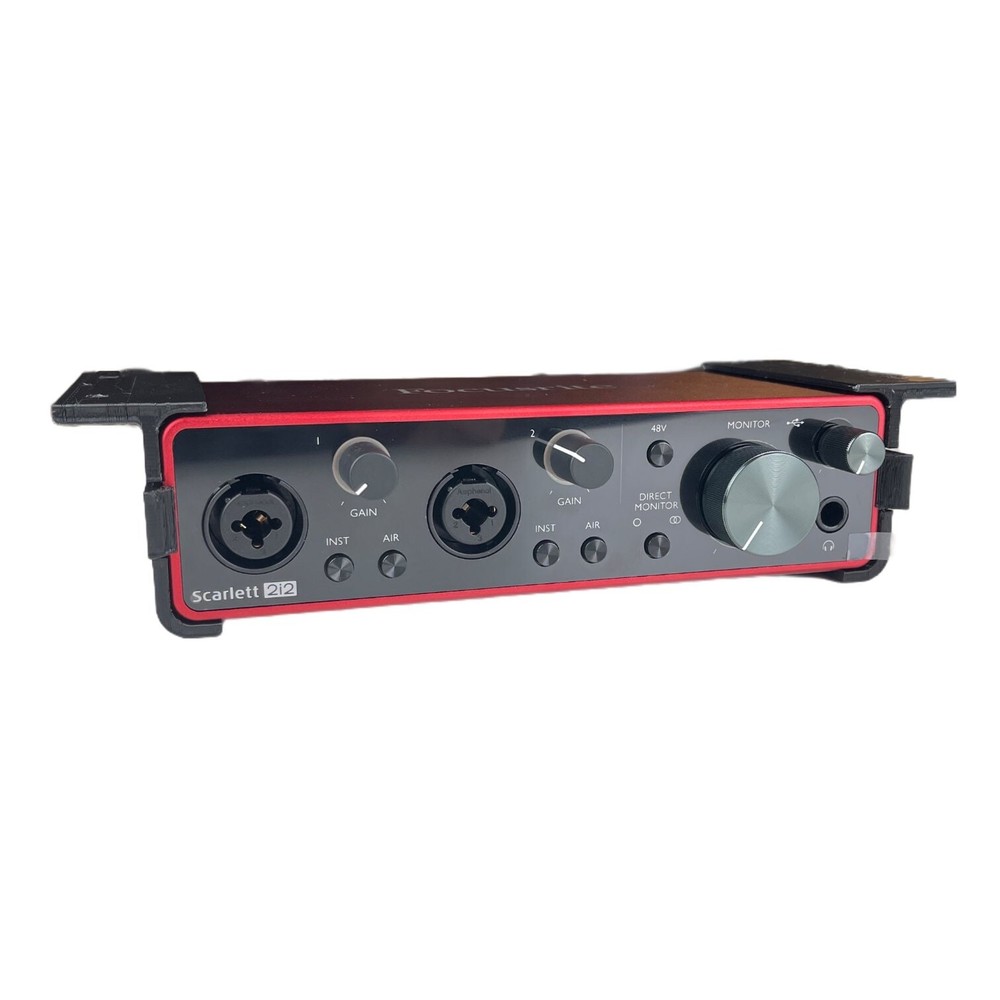 Desk Mount Kit for Focusrite Scarlett 2i2 (3rd Gen) - Under Desk Mount Brackets