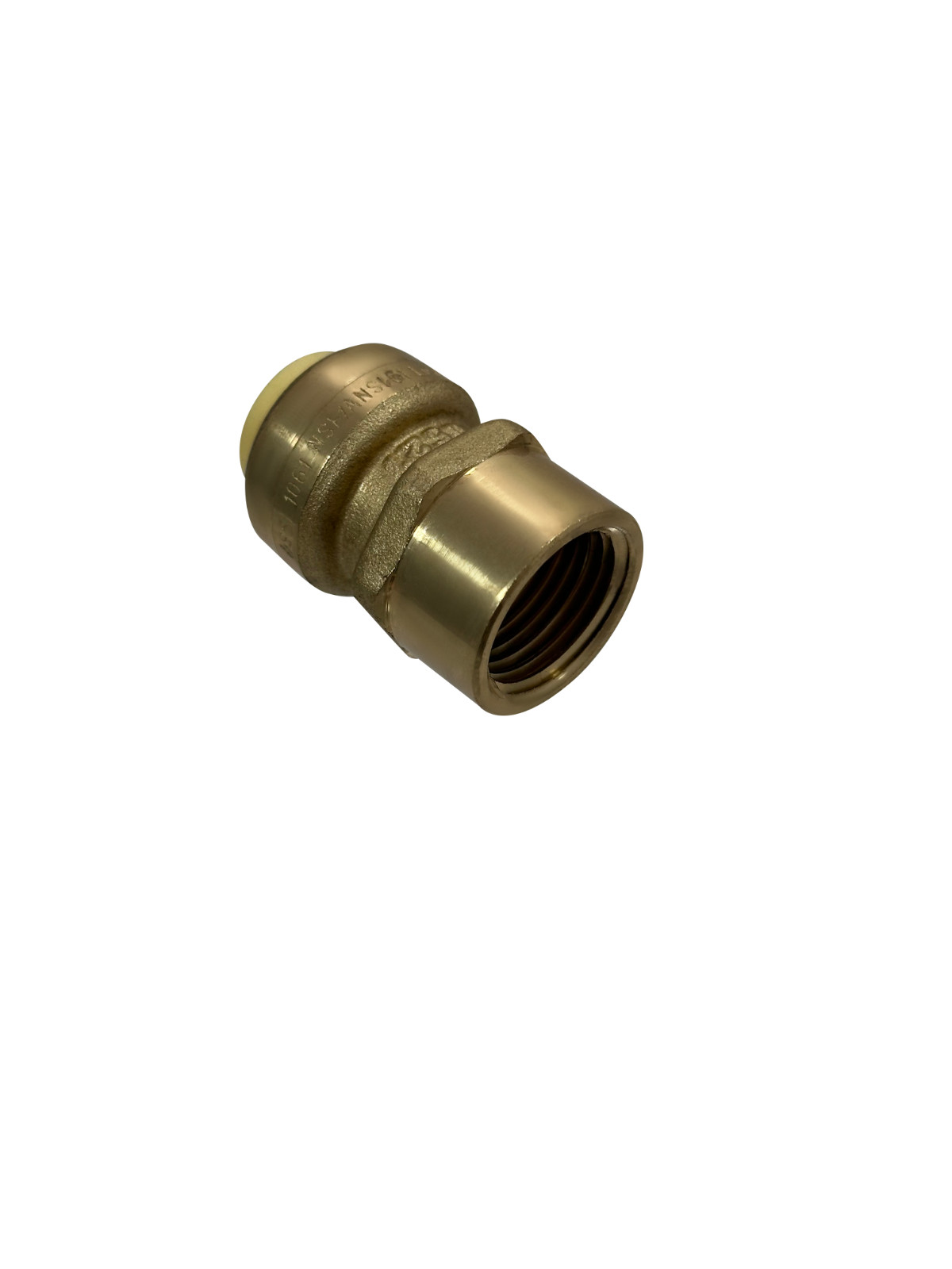 1 Pack XFITTING 1/2" Push Fit x 1/2" Female NPT Adapter, Lead Free Brass