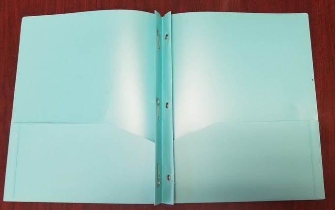 2 Pocket Poly Folders * Elephant * Back to School * Great for Projects * NWT