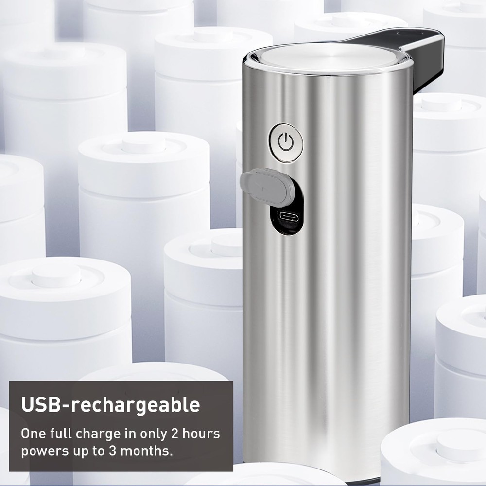 Automatic Foaming Soap Dispenser, Touchless Foam Hand Soap Dispenser for Bath...