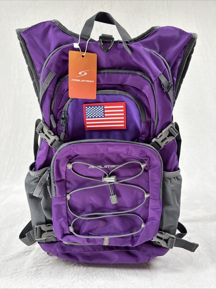 NEW Maelstrom Hydration Backpack Hiking Backpack Purple - No Bladder