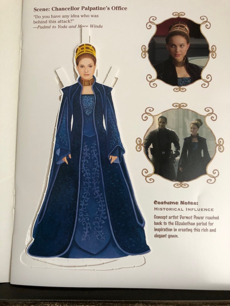 Padme Amidala Paper Doll Book Cut