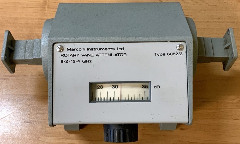 Marconi Instruments Ltd 6052/3, waveguide attenuator, 8.2 - 12.4 GHz