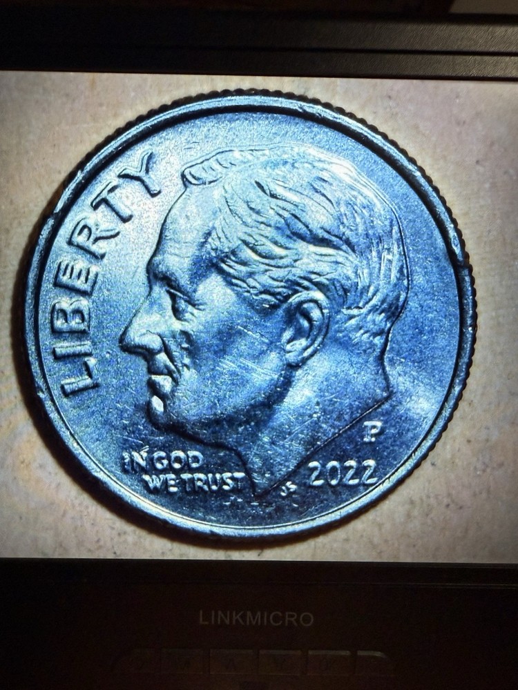 2022 P 10 C Dime Error Die Multiple Die Chips R86