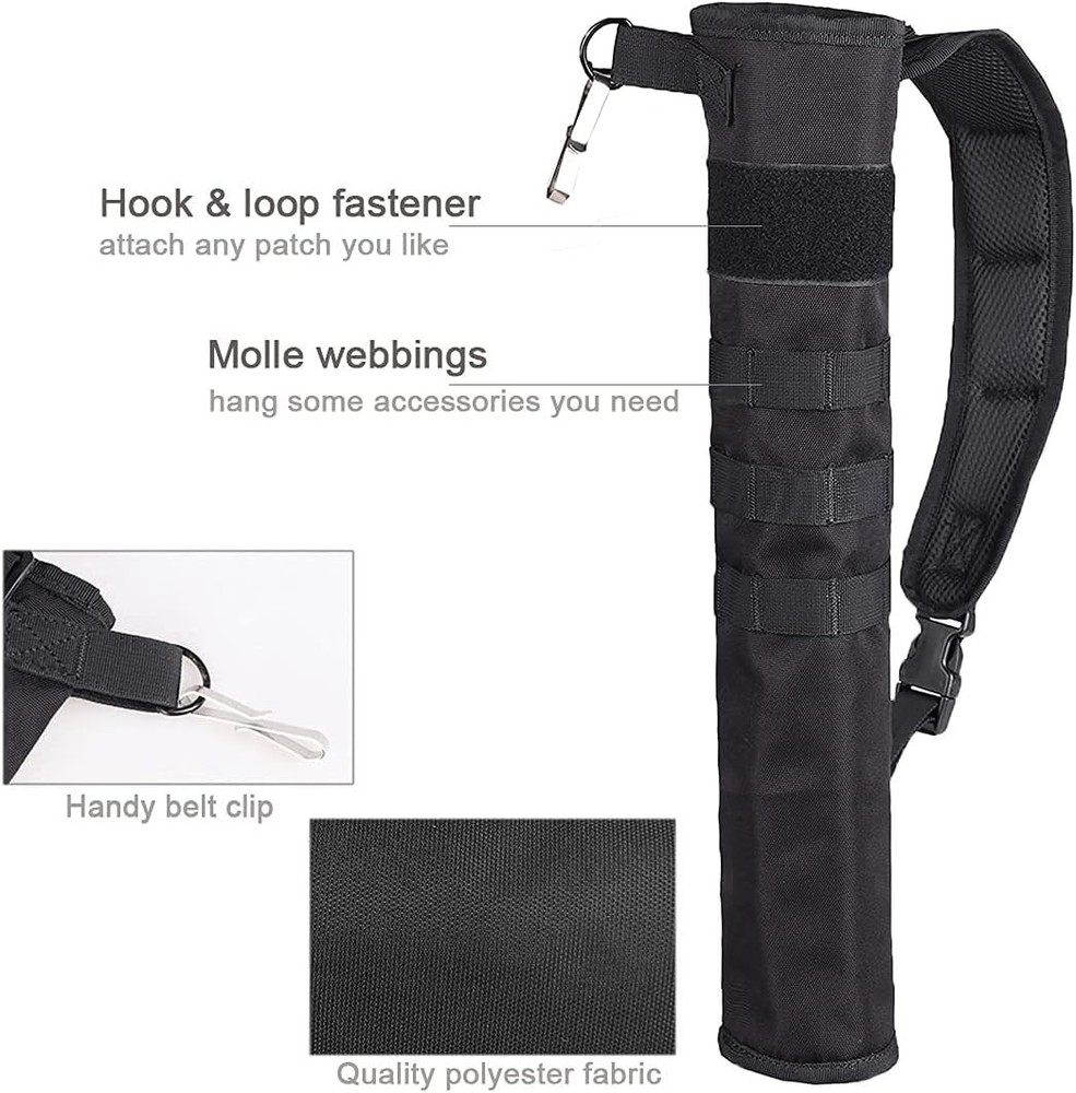 Archery Lightweight Back Arrow Quiver Dual Use Foldable Compact Hip Arrows Ba...