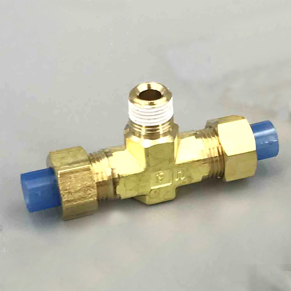1pcs SMC KFT04-02 embedded connector brass joint T-type tee new