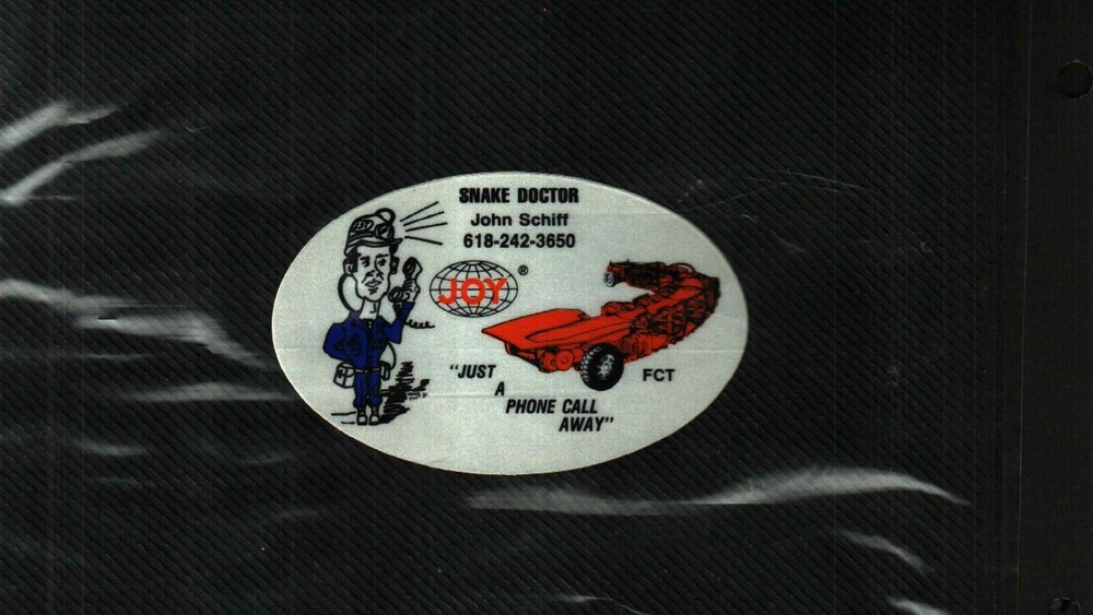 NICE  SNAKE DOCTOR JOY COAL MINING STICKER # 1116