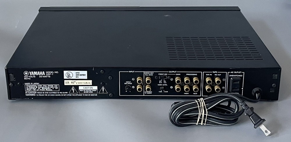 Power Tested Only — Yamaha Digital Sound Field Processor DSP-1 — No Remote