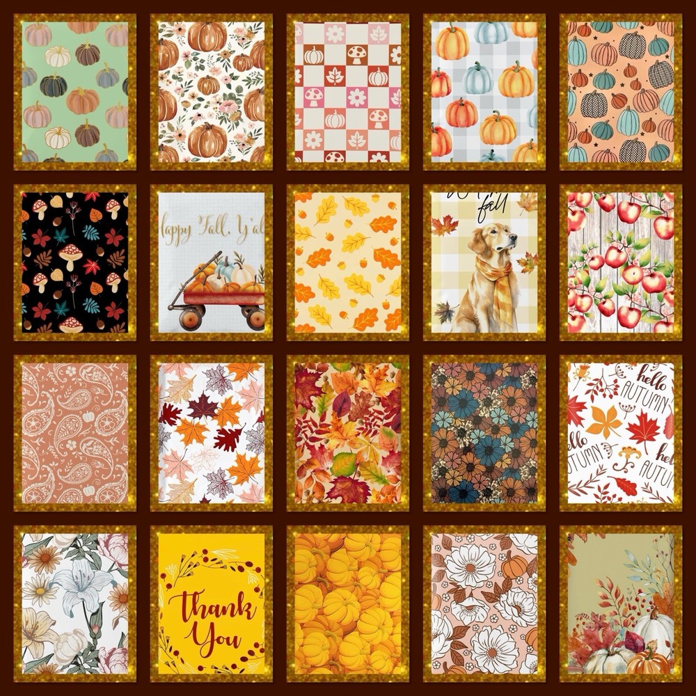 Poly Mailers Autumn Fall, Assortment 10x13