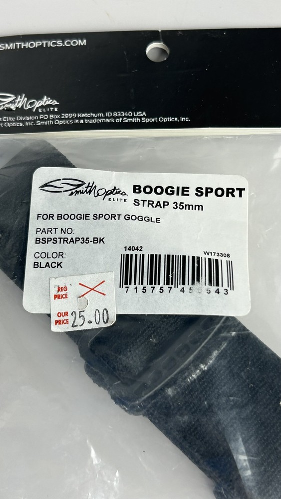 Smith Optics Boogie Sport Strap 35mm - Black