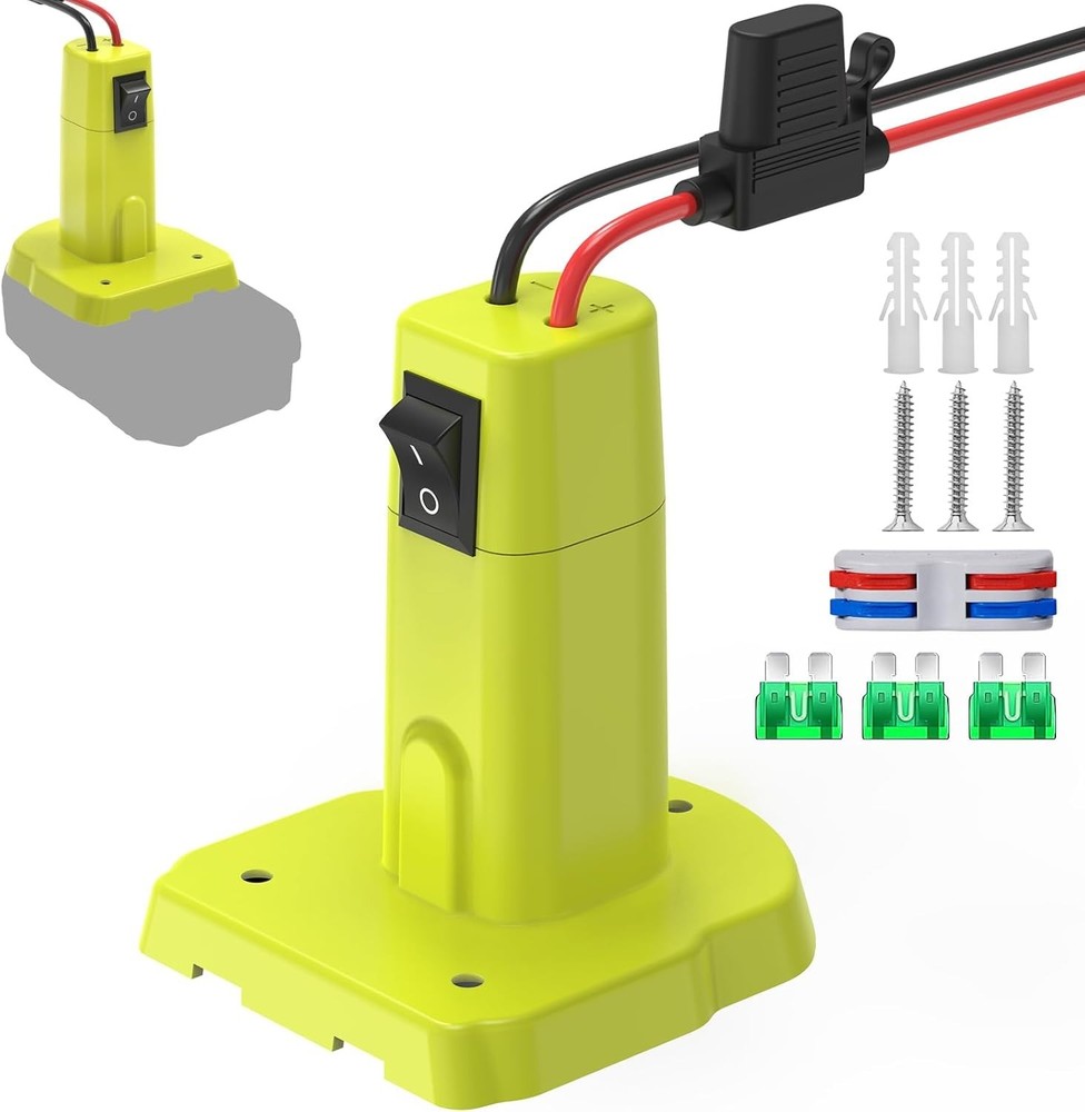 Versatile Power Wheel Adapter for Ryobi 18V Batteries with User-Friendly Design