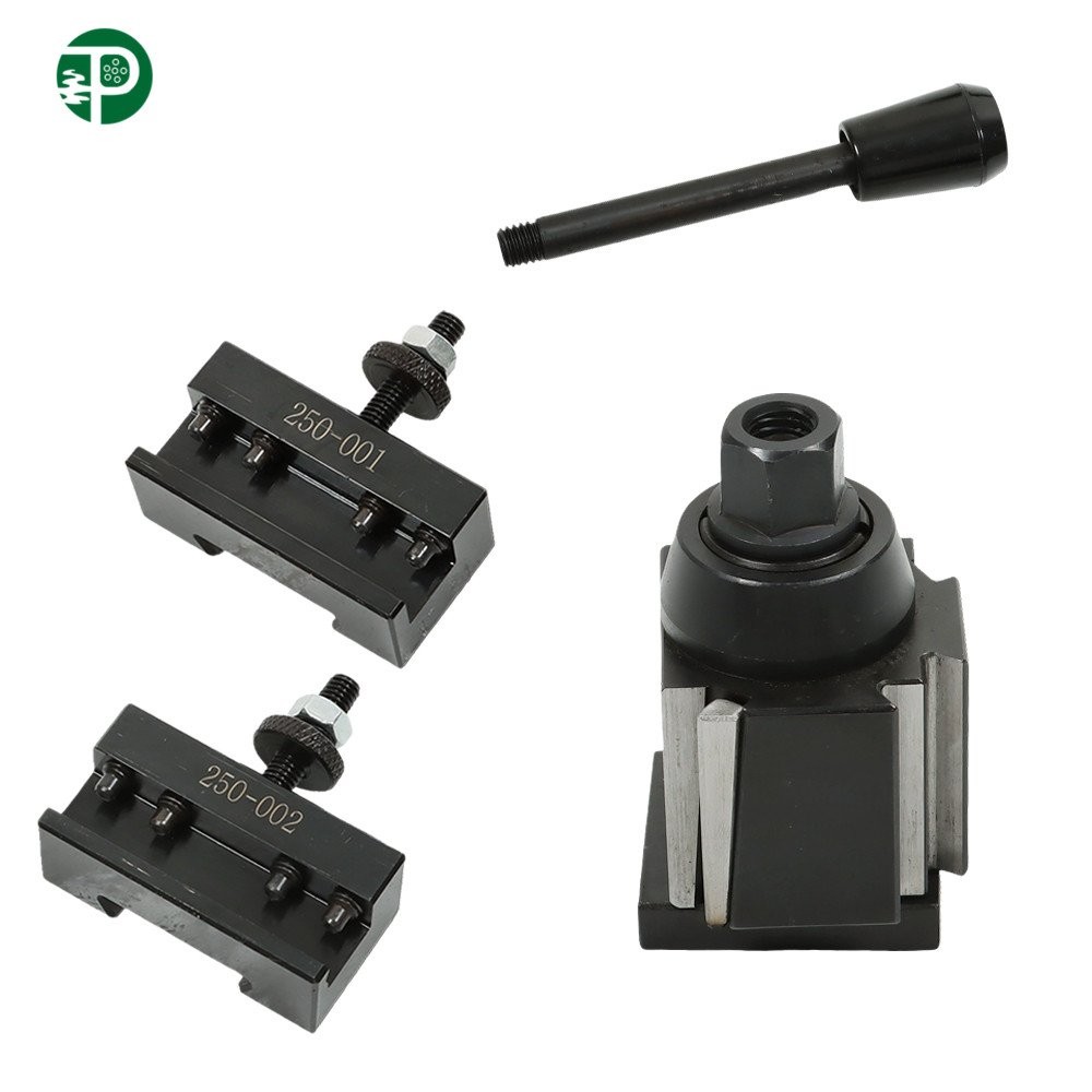 3Pcs Swing Dia 8" OXA 250-000 Wedge Type Quick Change Tool Post Set