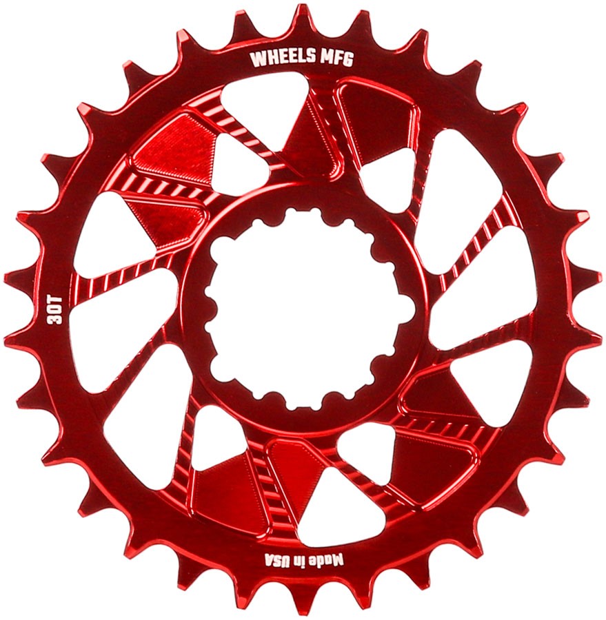 Wheels Manufacturing Direct Mount Chainring - 30t, SRAM 3-Bolt Direct Mount,