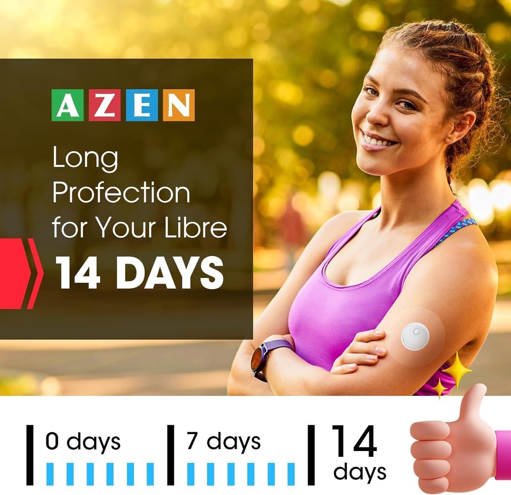 60 Pack Freestyle Sensor Covers for Libre 2/3 Waterproof Sensor Patches Adhesive