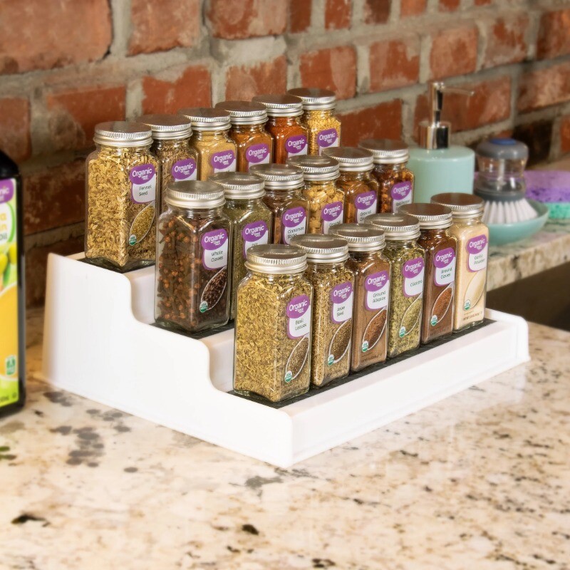 Mainstays 3 Tier Plastic Non Skid Spice Rack