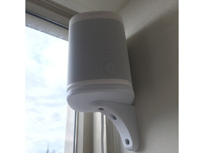 Pivoting Wall Mount for Sonos One Smarthome Speaker - White
