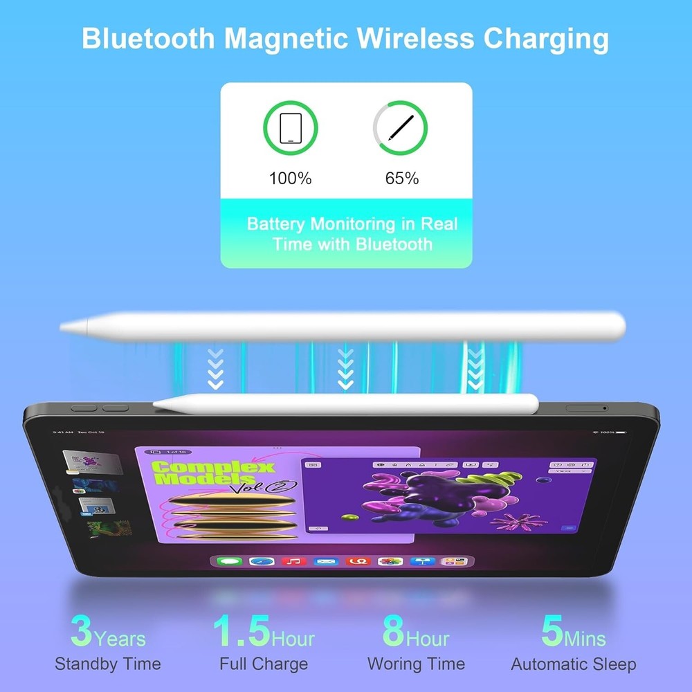 iPad Pencil 2nd Generation, Apple iPad Air/iPad Mini/iPad Pro Wireless Charging
