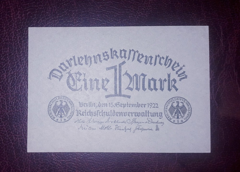 Germany 1 mark banknote,1922year(unc)