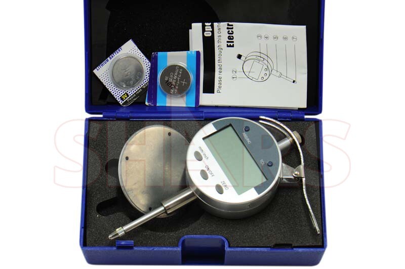Shars 1" .0005" Electronic Digital Indicator with Lifting Level New #]