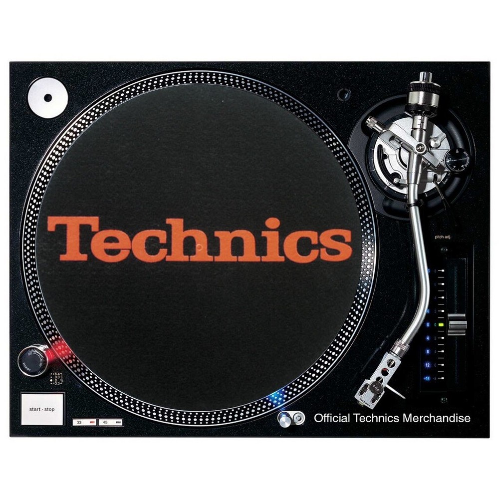Slipmats Technics Black Logo Red 1 Pair 0020101759